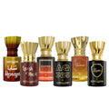 Pack Of 6 Shanaya, Lavish Musk, Safira, AQ 365, Taabish, Leader Attar 5.5 Ml Each