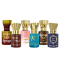 Pack Of 6 Shanaya, Lavish Musk, Lzina, AQ Aqua, Shanaya Oud, Oudh AL Hashmi Attar 5.5 Ml Each