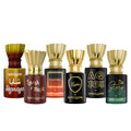 Pack Of 6 Shanaya, Lavish Musk, Safira, Leader, AQ 365, The Story Attar 5.5 Ml Each