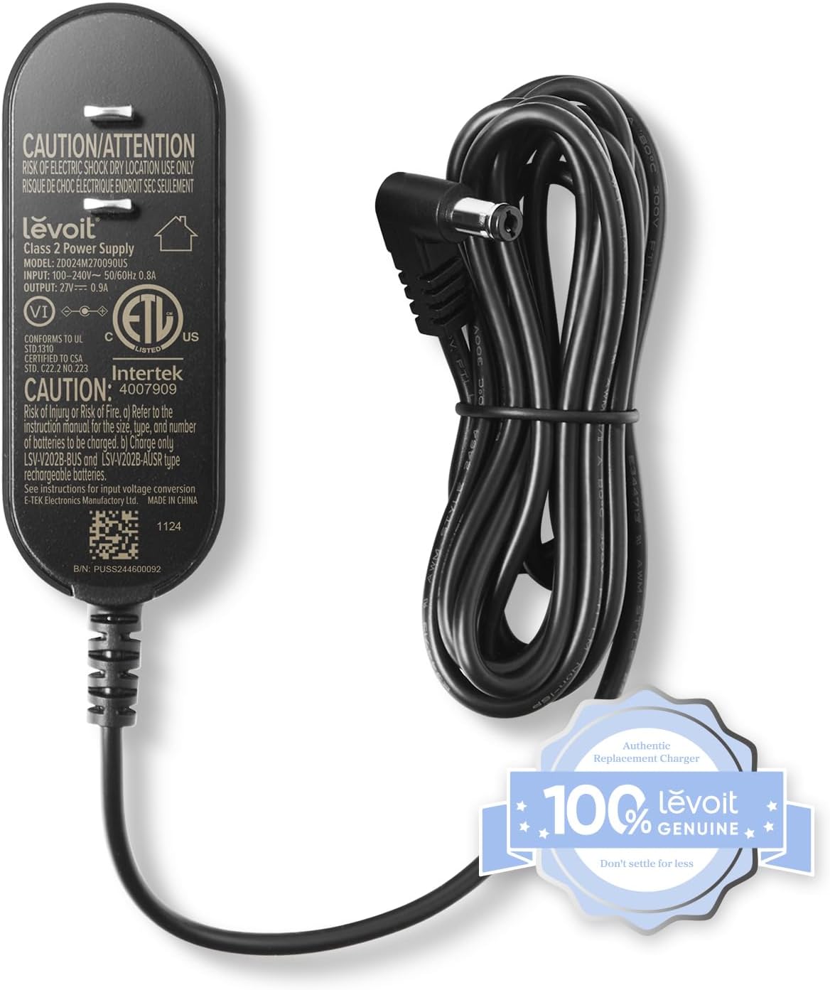Levoit LVAC-300 Cordless Vacuum Official Charger